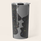 LOVE | glitter collage art | shadows | feelings | passion | sparkle art | glitter art | bling  Travel Mug Gallery Image 1