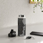 LOVE | glitter collage art | shadows | feelings | passion | sparkle art | glitter art | bling  Water Bottle Gallery Image 4