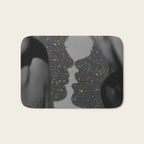 LOVE | glitter collage art | shadows | feelings | passion | sparkle art | glitter art | bling  Bath Mat Gallery Image 1
