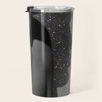 LOVE | glitter collage art | shadows | feelings | passion | sparkle art | glitter art | bling  Travel Mug Gallery Image 3