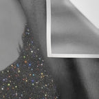 LOVE | glitter collage art | shadows | feelings | passion | sparkle art | glitter art | bling  Wall Tapestry Gallery Image 3