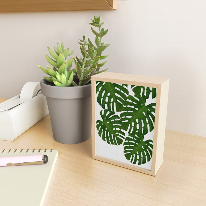 Monstera Leaf I Mini Art Print Gallery Image 2