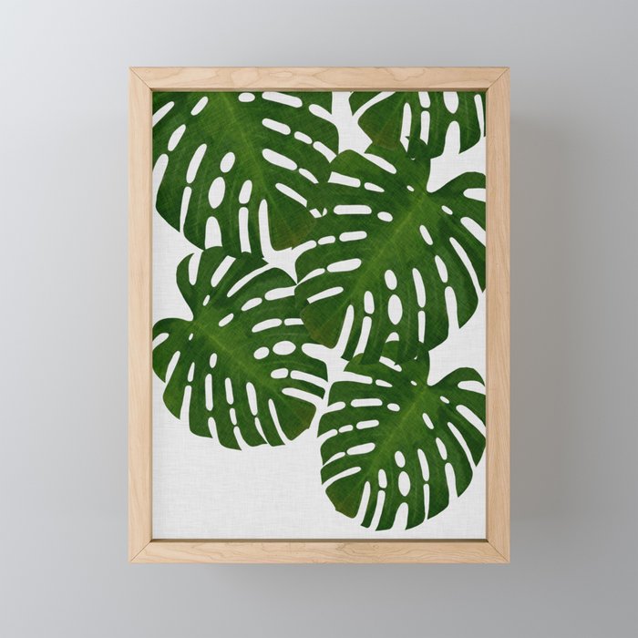 Monstera Leaf I Mini Art Print Gallery Image 1