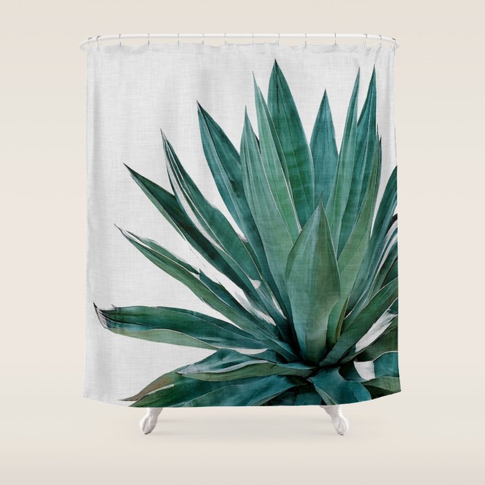 Agave Cactus Shower Curtain Gallery Image 1