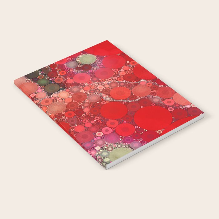Red Poppies - colorful flower abstract design Notebook Gallery Image 2