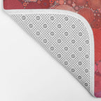 Red Poppies - colorful flower abstract design Bath Mat Gallery Image 2