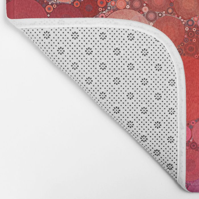 Red Poppies - colorful flower abstract design Bath Mat Gallery Image 2