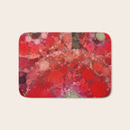 Red Poppies - colorful flower abstract design Bath Mat Gallery Image 1