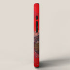 Red Poppies - colorful flower abstract design iPhone Case Gallery Image 2