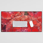 Red Poppies - colorful flower abstract design Desk Mat Gallery Image 1