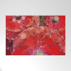 Red Poppies - colorful flower abstract design Welcome Mat Gallery Image 1