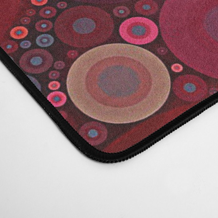 Red Poppies - colorful flower abstract design Desk Mat Gallery Image 4
