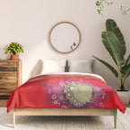 Red Poppies - colorful flower abstract design Comforter Gallery Image 3