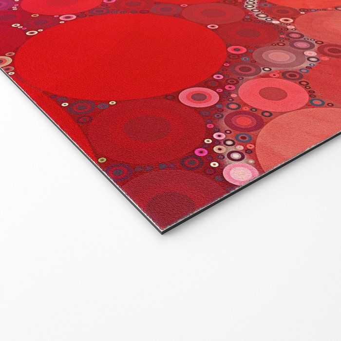 Red Poppies - colorful flower abstract design Welcome Mat Gallery Image 2