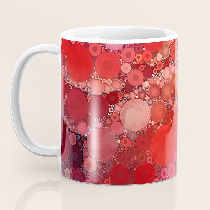 Red Poppies - colorful flower abstract design Coffee Mug Gallery Image 3