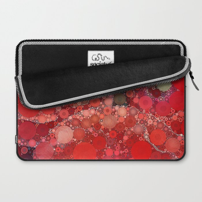 Red Poppies - colorful flower abstract design Laptop Sleeve Gallery Image 2