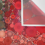 Red Poppies - colorful flower abstract design Wall Tapestry Gallery Image 3