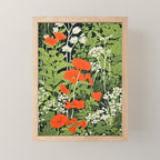 Poppy Pillar Garden Mini Art Print Gallery Image 1