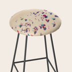 Aerial Beach Photography - Ocean Print - Colorful Beach Umbrellas - Sea photo by Ingrid Beddoes Stool Gallery Image 2