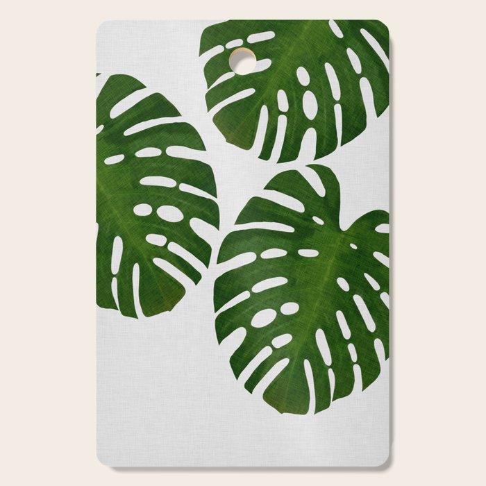 Monstera Leaf III Cutting Board Gallery Image 1
