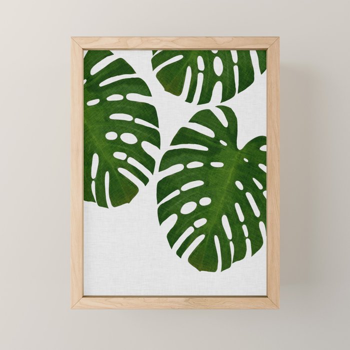 Monstera Leaf III Mini Art Print Gallery Image 1