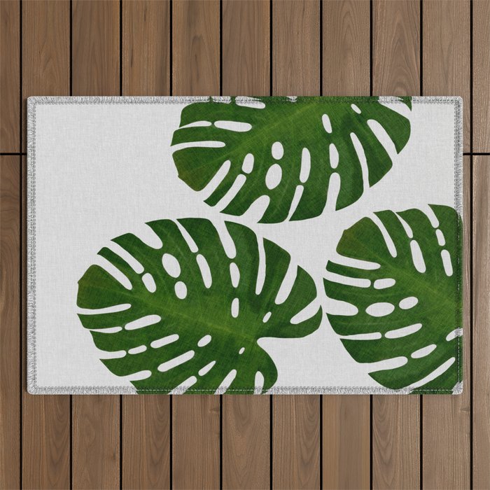 Monstera Leaf III Outdoor Rug Gallery Image 1