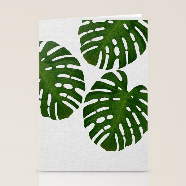 Monstera Leaf III Stationery Card Gallery Image 2