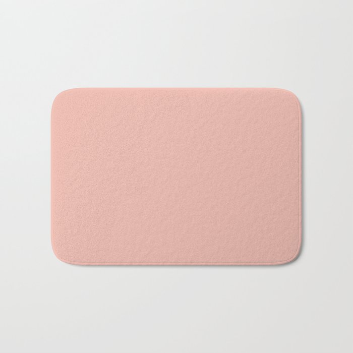 Dusty Blush Pink Solid Colour Bath Mat Gallery Image 1