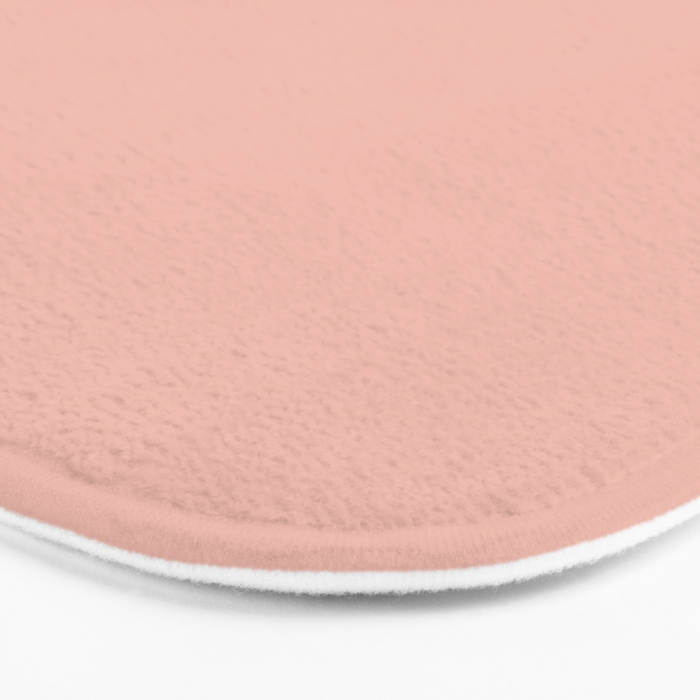 Dusty Blush Pink Solid Colour Bath Mat Gallery Image 3