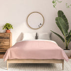 Dusty Blush Pink Solid Colour Comforter Gallery Image 3