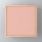 Dusty Blush Pink Solid Colour Mini Art Print Gallery Image 1