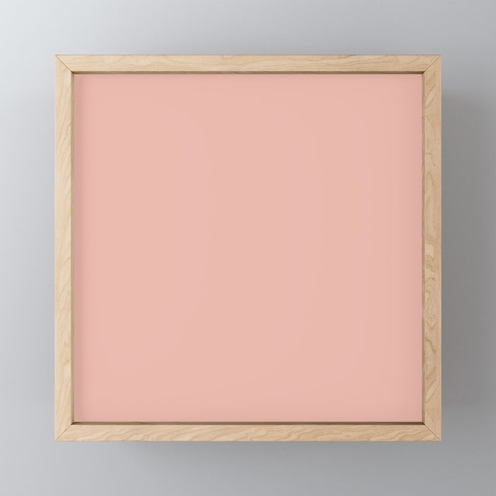 Dusty Blush Pink Solid Colour Mini Art Print Gallery Image 1