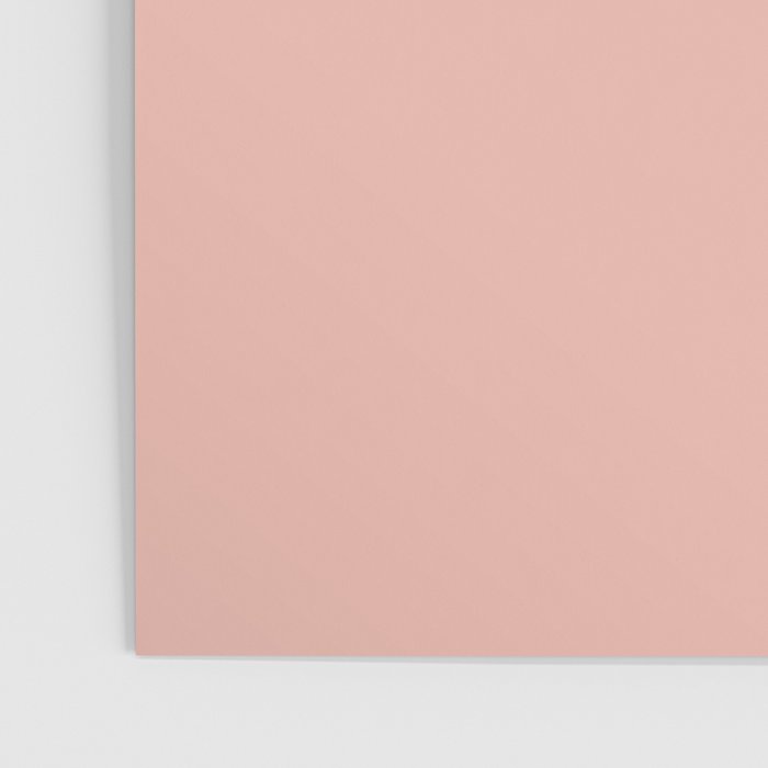 Dusty Blush Pink Solid Colour Poster Gallery Image 3