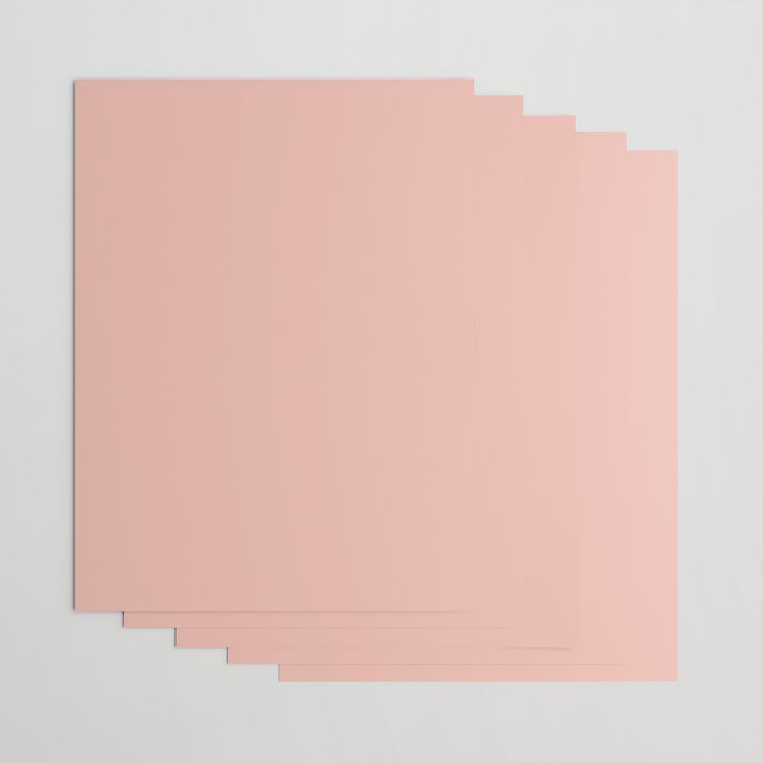 Dusty Blush Pink Solid Colour Wrapping Paper Gallery Image 3