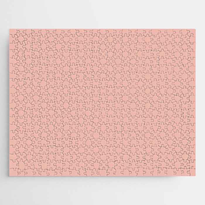 Dusty Blush Pink Solid Colour Jigsaw Puzzle Gallery Image 1