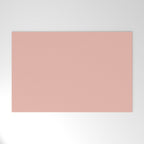 Dusty Blush Pink Solid Colour Welcome Mat Gallery Image 1