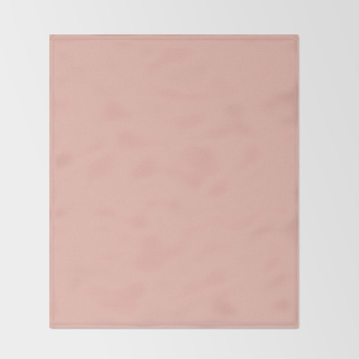 Dusty Blush Pink Solid Colour Throw Blanket Gallery Image 2
