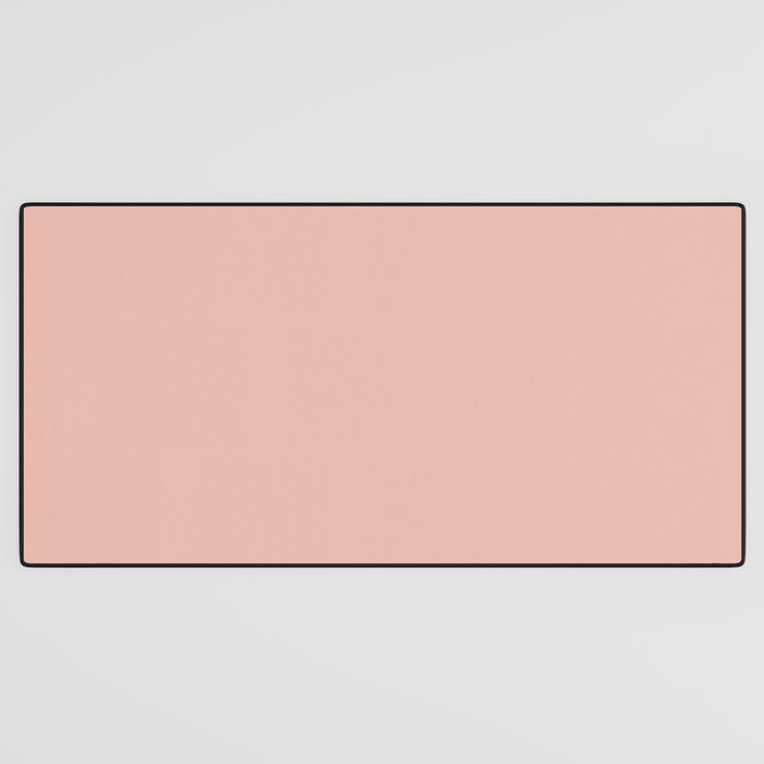 Dusty Blush Pink Solid Colour Desk Mat Gallery Image 3