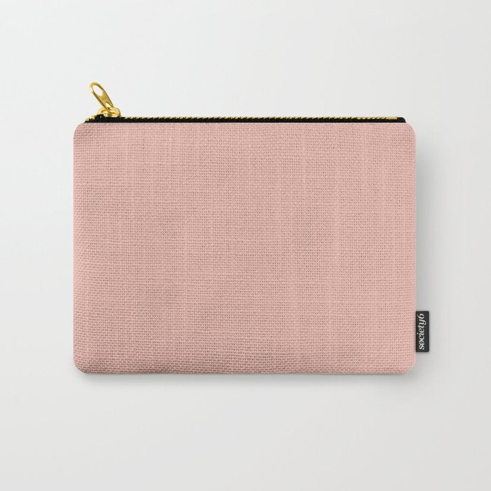 Dusty Blush Pink Solid Colour Carry All Pouch Gallery Image 1