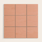 Dusty Blush Pink Solid Colour Wood Wall Art Gallery Image 1
