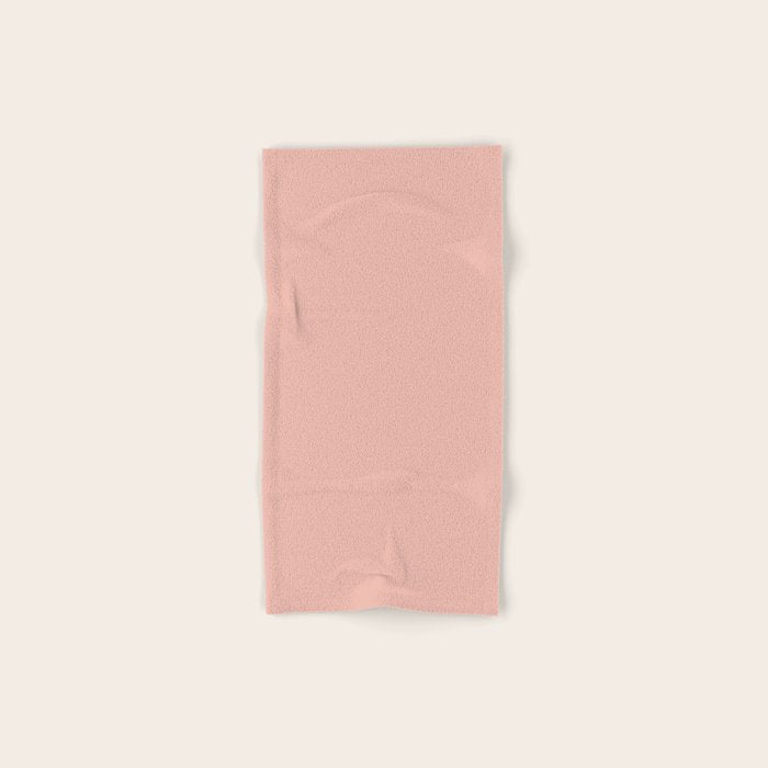 Dusty Blush Pink Solid Colour Bath Towel Gallery Image 1