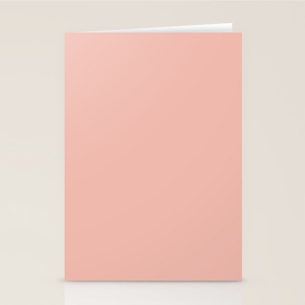 Dusty Blush Pink Solid Colour Stationery Card Gallery Image 2