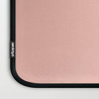 Dusty Blush Pink Solid Colour Laptop Sleeve Gallery Image 3