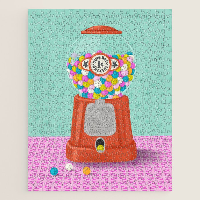 Retro Bubblegum Bliss Jigsaw Puzzle Gallery Image 1