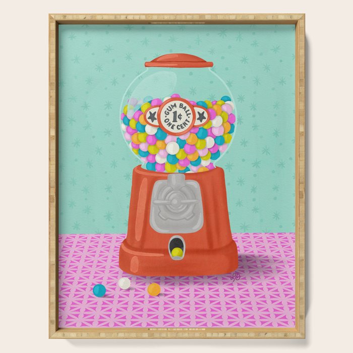 Retro Bubblegum Bliss Serving Tray Gallery Image 1
