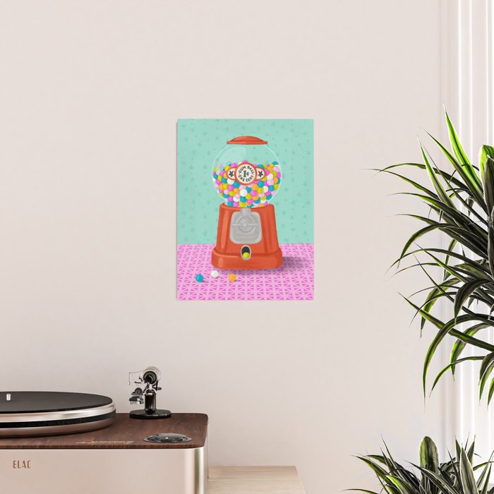 Retro Bubblegum Bliss Poster Gallery Image 2