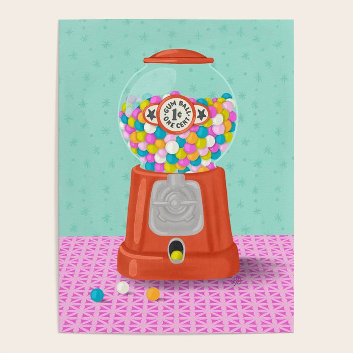 Retro Bubblegum Bliss Poster Gallery Image 4