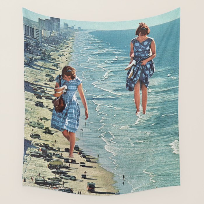 Walk on the Beach Wall Tapestry Gallery Image 4