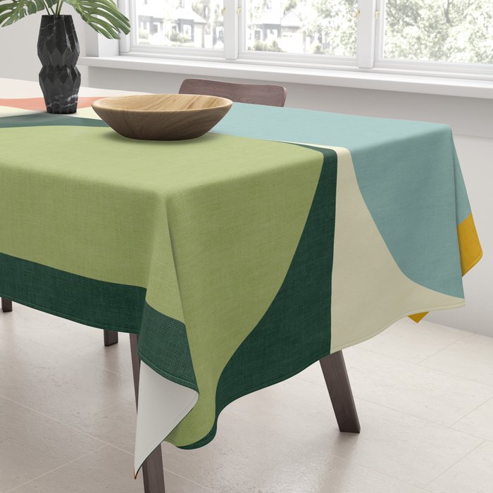 Abstract geometry checker 2 Tablecloth Gallery Image 3