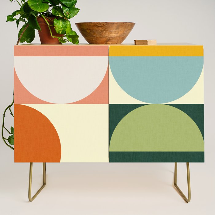 Abstract geometry checker 2 Credenza Gallery Image 1